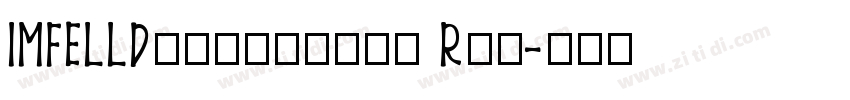 IMFELLDoublepica Rom字体转换